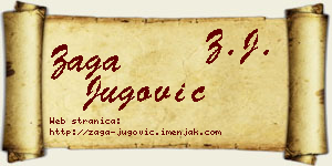 Zaga Jugović vizit kartica